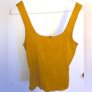 Yellow Camisole with mesh interior from Dynamite Size M